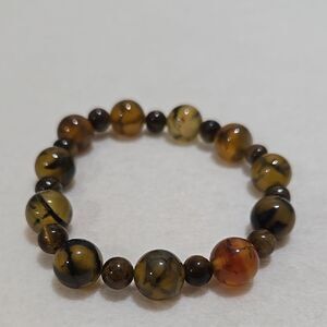 Dragon Vein Agate Bracelet
